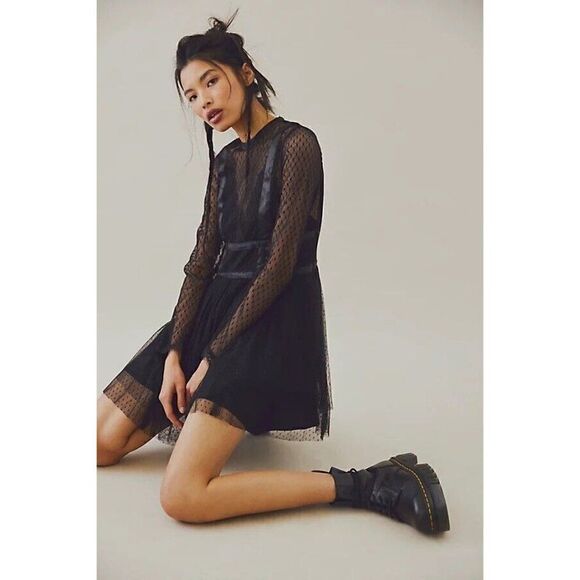 NWT FREE PEOPLE X BRENDA KNIGHT NIGEL PRESTON SZ L SWEET CORSET MINI DRESS - Picture 2 of 2